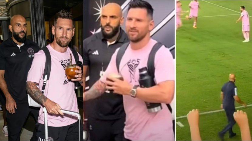 Viral Messi Diikuti Bodyguard Sampai ke Lapangan saat Selebrasi