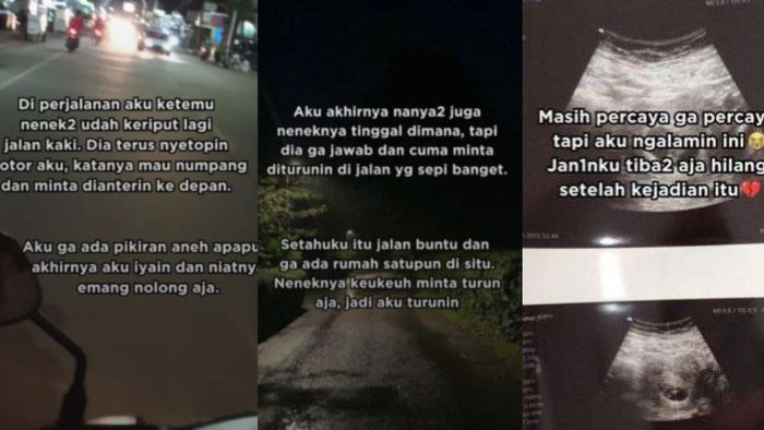 Viral Misteri Janin Hilang Usai Boncengi Nenek Nenek Minta Diturunkan di Jalan Buntu