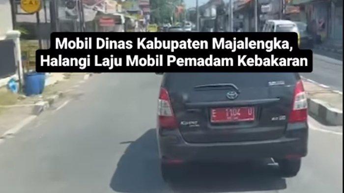 Viral Mobil Pelat Merah Majalengka Halangi Laju Damkar Berujung Ditarik