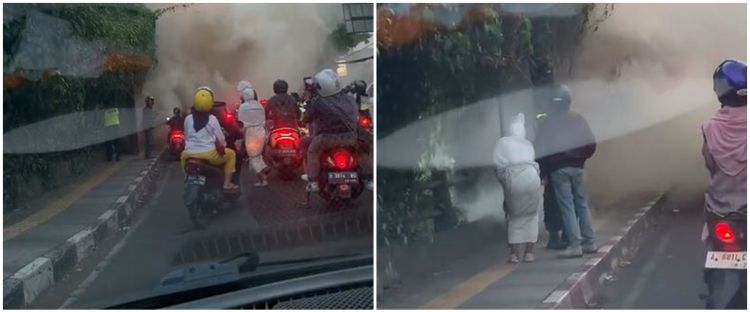 Viral Momen Pocong Ikut Bantu saat Kebakaran di Cihampelas Ini Bikin Kaget