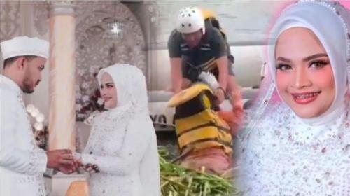 Viral Muslimah Cantik Ditolong Pria saat Tenggelam Berakhir Bahagia di Pelaminan