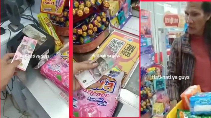 Viral Orang Ngamuk di Minimarket Diduga Gagara Tak Terima Disebut Bayar dengan Uang Mainan