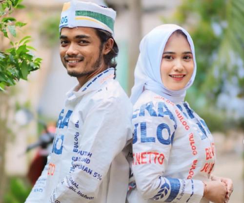 Viral Outfit dari Karung Beras Bulog untuk Sambut Ramadhan, Cocok Buat Bukber 