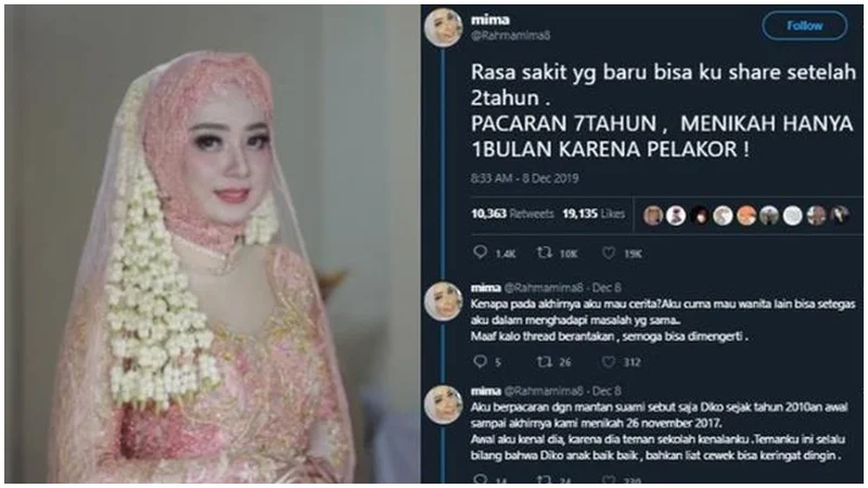 Viral Pacaran 7 Tahun Menikah Cuma 4 Tahun Cerai karena Suami Selingkuh