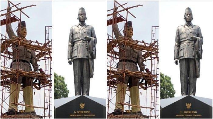 Viral Patung Bung Karno di Banyuasin Sumsel Disebut Tidak Mirip Kadis PUTR : Kami Minta Bongkar 