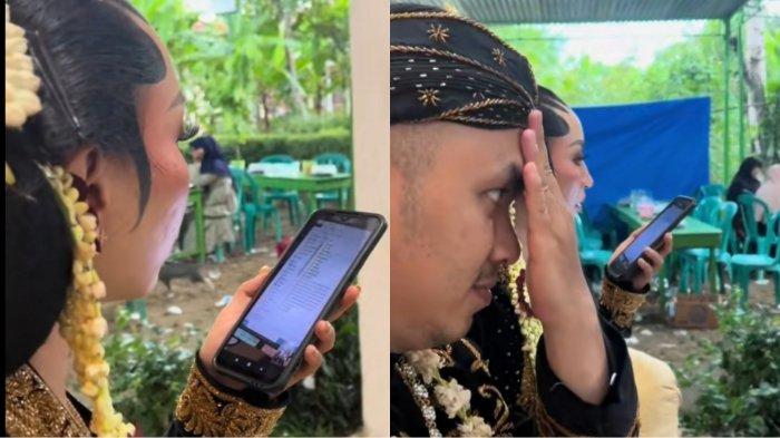 Viral Pengantin Wanita Tetap Kerja Saat Resepsi Nikah, Reaksi Suami Disorot