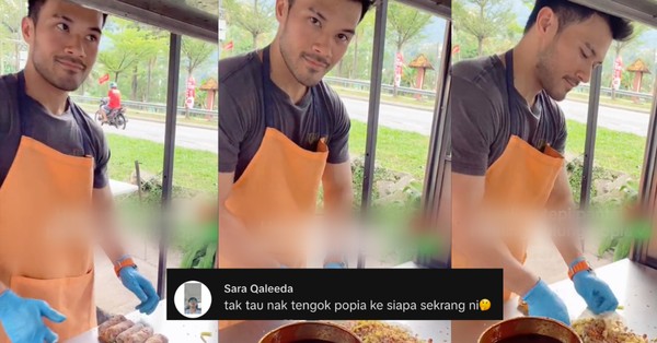 Viral Penjual Lumpia Basah Berparas Ganteng Bikin Pembeli Salah Tingkah