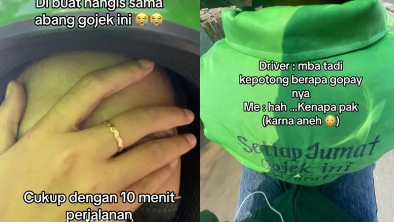 Viral Penumpang Menangis Sepanjang Jalan Tersentuh Driver Ojol Gratiskan Ongkos Setiap Jumat