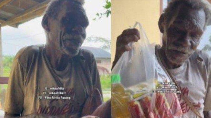 Viral Perjuangan Pak Ayub Asal Papua Terjang Hujan Tukarkan Pisang Jantung Demi Mie Instan untuk Makan Bersama Istri