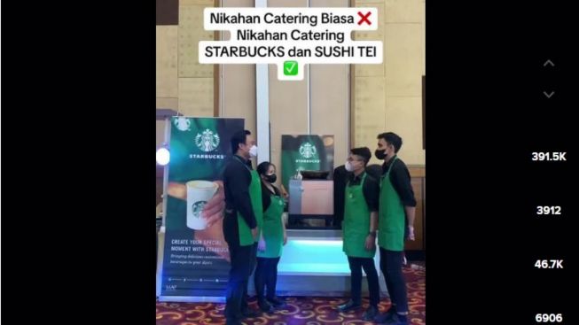 Viral Pesta Pernikahan Sultan Kateringnya Starbucks hingga Sushi Tei