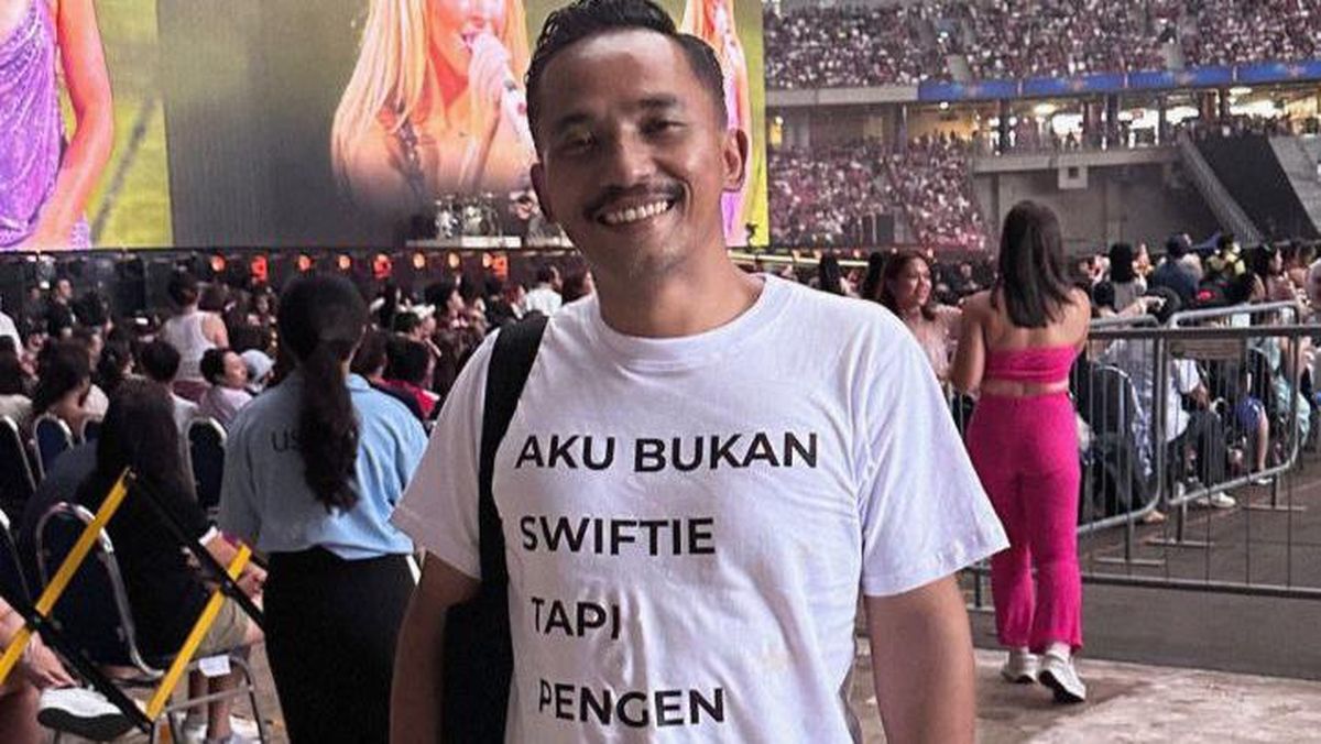 Viral Pria Pakai Kaus Rincian Biaya Nonton Konser Taylor Swift, Habiskan Rp 34 Juta Demi Temani Istri