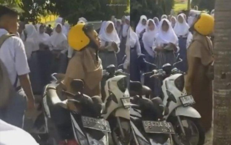 Viral Siswa Tega Bully Guru Ramai Ramai, Hingga Kunci Motor Dirampas