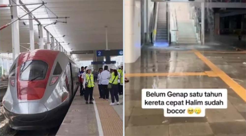 Viral Stasiun Halim KA Cepat Bocor, KCIC Buka Suara