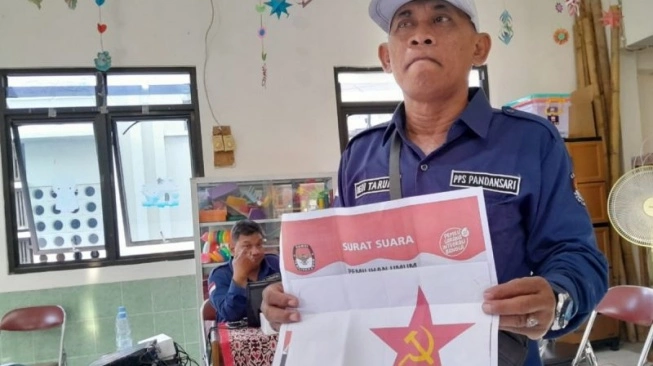 Viral Surat Suara Pilpres Berlogo PKI di Semarang, Ketua KPPS Buka Suara