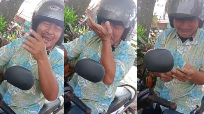 Viral Video Ayah Menangis di Pinggir Jalan Usai Dibentak Anaknya yang Wisuda, Ini Kronologinya