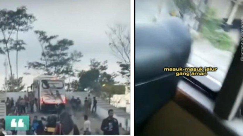 Viral Video Bus Alami Rem Blong Bisa Masuk ke Jalur Penyelamat 