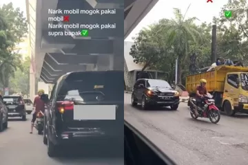 Viral Video Honda Supra Derek Toyota Fortuner Mogok