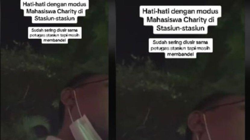 Viral Video Oknum Mengaku Mahasiswa Galang Donasi di Stasiun Bandung Ini Kata KAI 