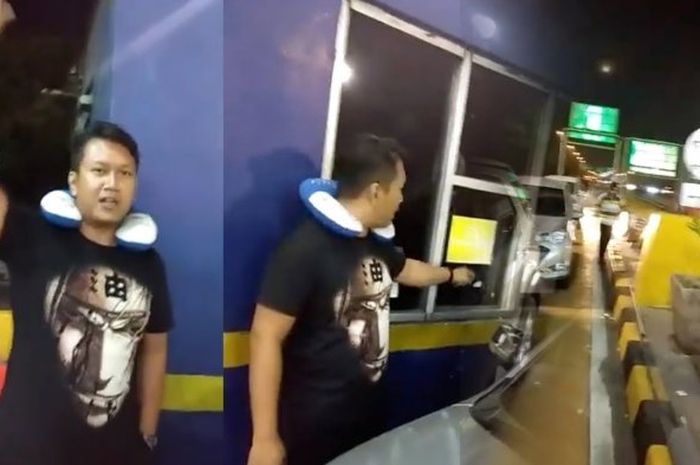 Viral Video Pengendara Mobil Protes kepada Petugas Tol karena Pakai 1 Kartu buat 2 Mobil 