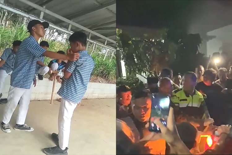 Viral Video Perundungan Siswa SMP di Cilacap, Pelaku Nyaris Dihakimi Massa Saat Diamankan Polisi