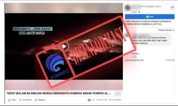 Viral Video Ribuan Warga Indramayu Bakar Ponpes Al Zaytun