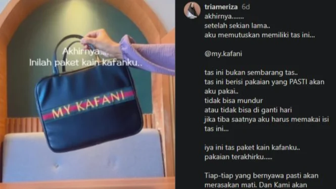 Viral Wanita Punya Bisnis Tas Kain Kafan yang Bikin Warganet Ingat Kematian