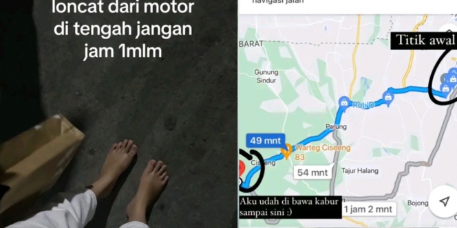 Viral Wanita di Depok Nyaris Diculik Ojol, Nekat Loncat dari Motor Tak Sadar Dibawa Kabur sampai 26 Km