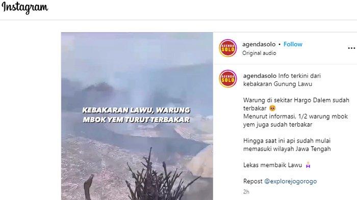 Viral Warung Mbok Yem di Puncak Gunung Lawu Dikabarkan Terbakar Saat Karhutla, Begini Faktanya